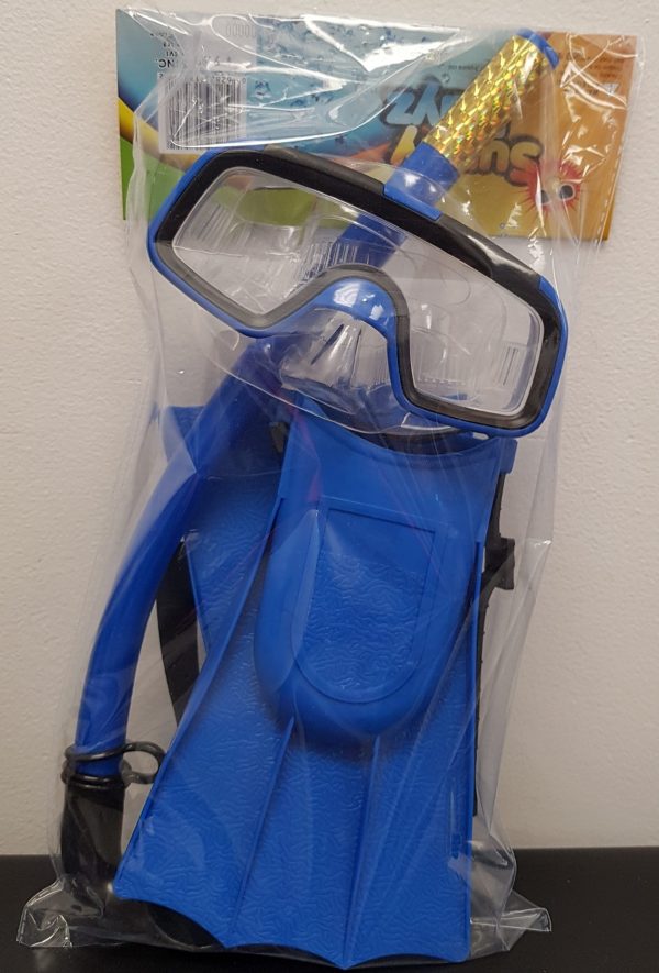 Kids Googles, Snorkel & Swim Fins Set - Image 2