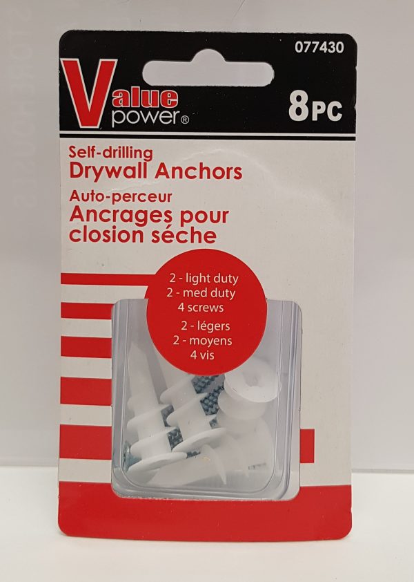 Drywall Anchors 8pc