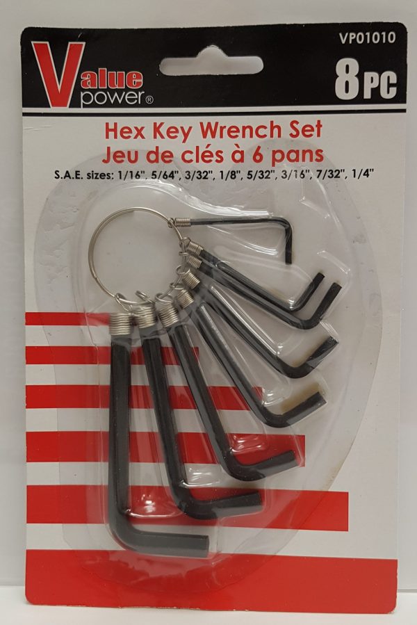 Hex Key Wrench Set SAE