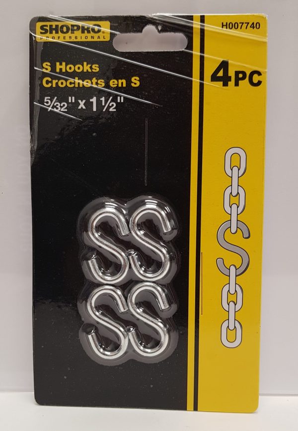 S Hook 5/32 x 1 1/2