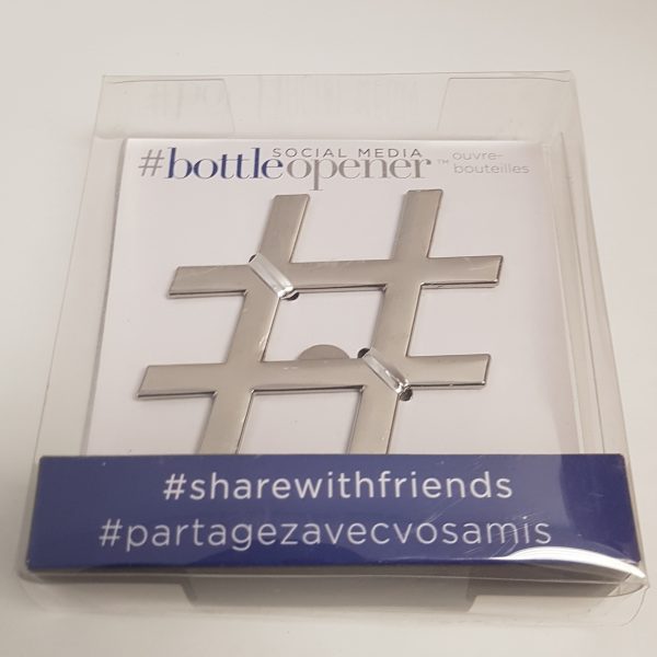 Zinc Alloy Bottle Opener Hashtag