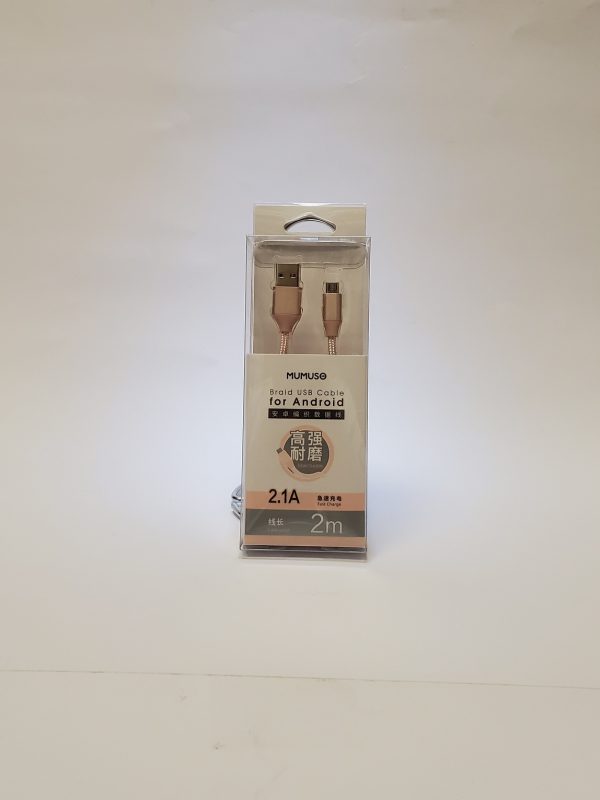 Charge Cable USB Cable for Android 2M - Pink