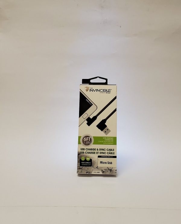 Charge Cable Micro USB  6ft Black