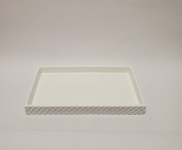 Milan Bathroom Tray White