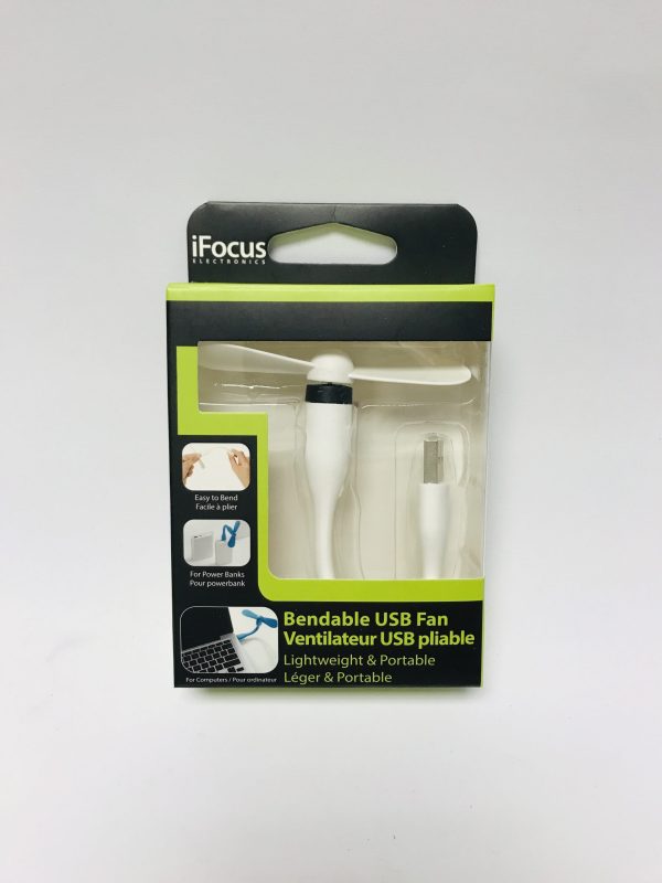 Bendable USB Fan - White