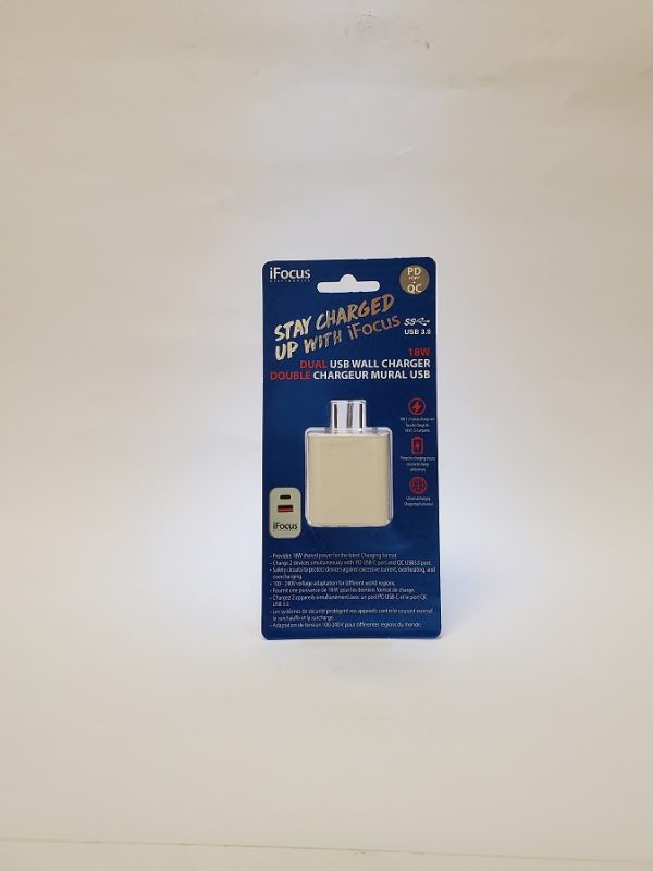 Wall Charger 18W- Dual  USB and Micro USB