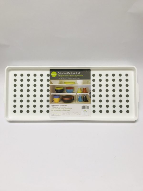 Foldable Cabinet Shelf - White
