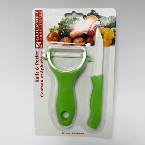 Knife and Peeler - Green