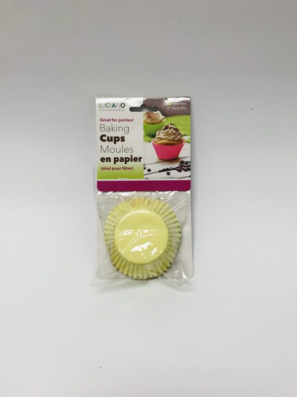 Paper Baking Cups 50s - Yellow