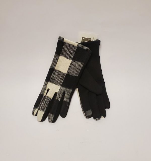 Charlie Paige Gloves - Plaid BW