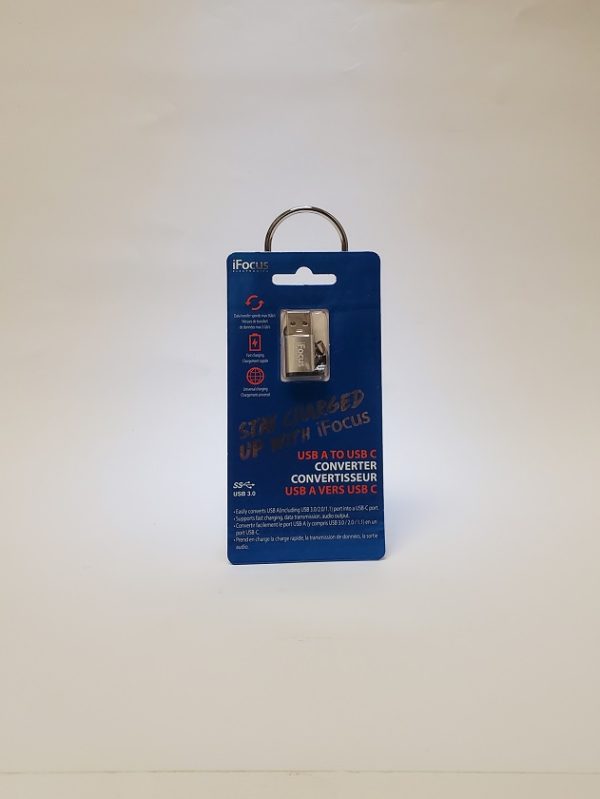 Converter USB-A to USB-C Silver