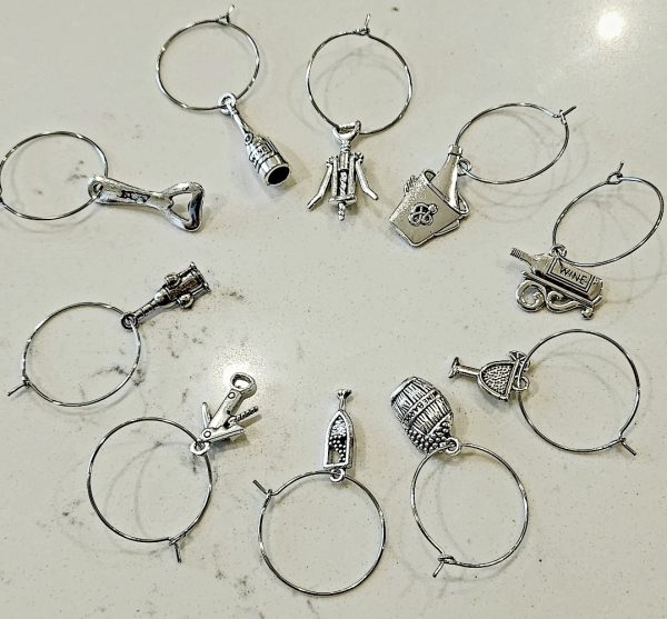 Wine Charms 10s - Silver